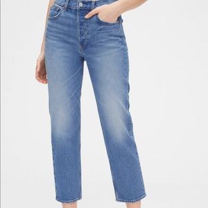 Gap High Rise Cheeky Straight Jeans